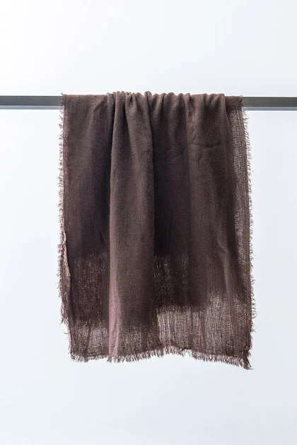 شال بوکله ساده نازک زنانه