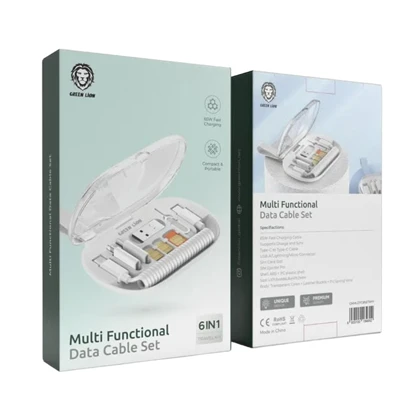 ست کابل شارژ و داده چند منظوره گرین لاین مدل Multi Functional