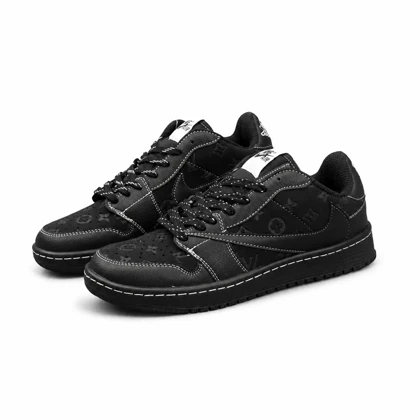 کفش کتانی مردانه مدل نایکی ترویس مشکی طرح دار Nike travis