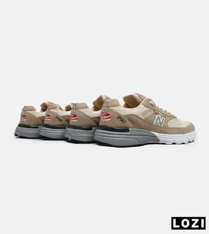 کفش کتانی بزرگ پا قهوه ای طوسی NEW BALANCE 993