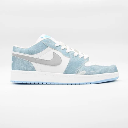 کتانی نایک جردن 1 سفید آبی بزرگپا کد 607800