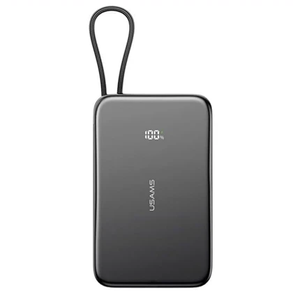 پاور بانک 5000 فوق باریک با کابل Type-C یوسامز USAMS US-CD227 با اتصال مگنتی