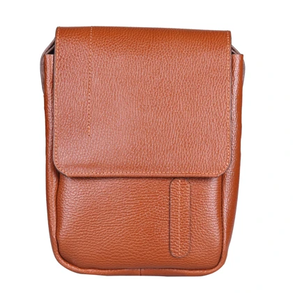 کیف دوشی چرم یلسان مدل ماهان کد 010-GF