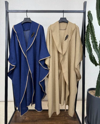 مانتو پانچ حصیری میخک( عبایی)