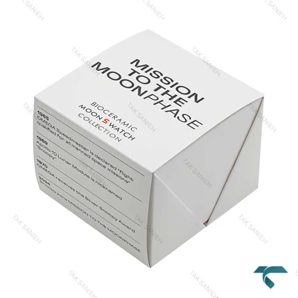 جعبه اورجینال ساعت مچی امگا سواچ ماموریت به ماه Swatch-Box-7788-U