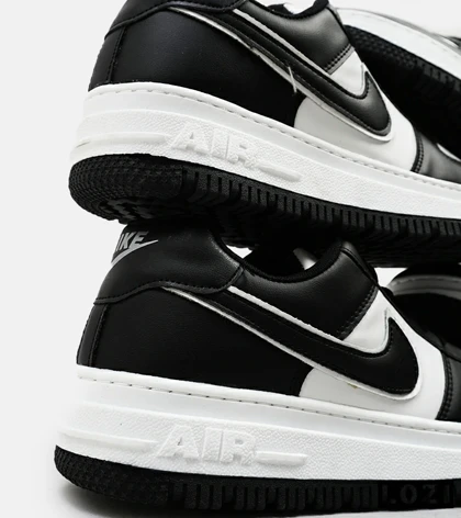 کفش کتانی بزرگ پا مشکی سفید نایک NIKE AIR FORCE مدل 4765