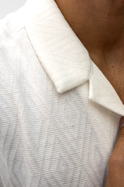 پیراهن آستین کوتاه یقه انگلیسی مردانه