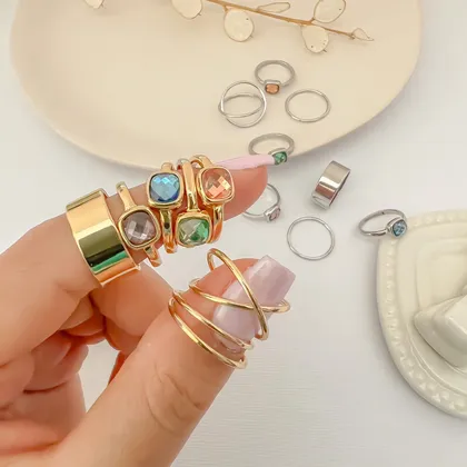 انگشترپکی رینگ و نگین ring pack