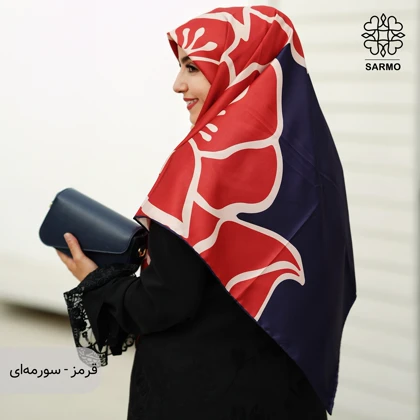روسری ابریشم کجراه گلرخ