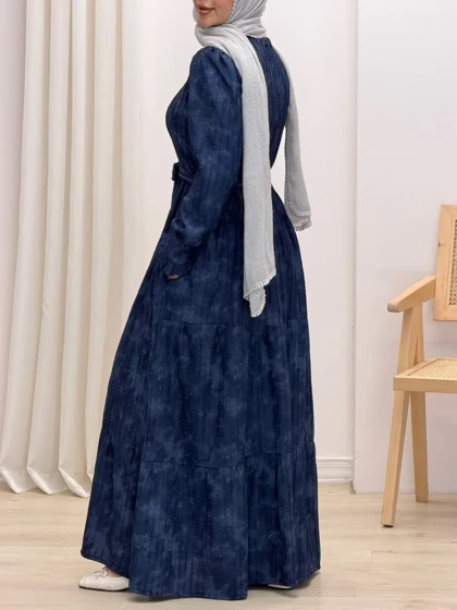 4261-پیراهن بلند گلاب