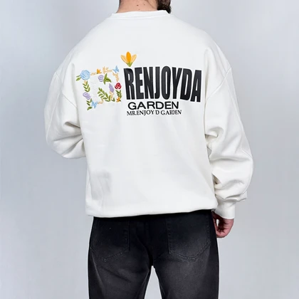 دورس مردانه سفید پنبه سه نخ طرح پروانه مینیمال