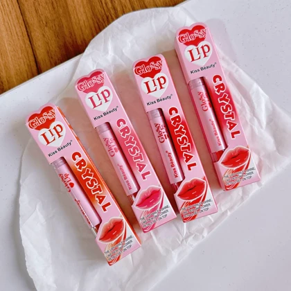 رژ لب کریستالی براق کیس بیوتی Kiss Beauty Glossy Lip Crystal