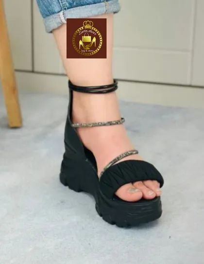 صندل لژدار نگینی دور مچی زنانه دخترانه مهسا