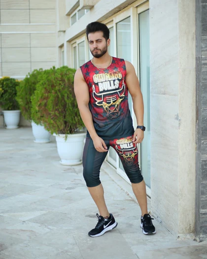 ست تاپ و شلوارک مردانه مدل bulls