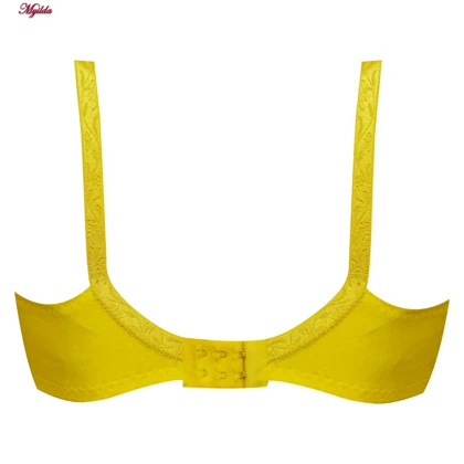 سوتین دخترانه مدل لاکرا چاپ دار زرد کد 3400