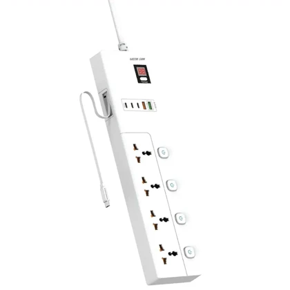 چند راهی برق گرین لاین Green Lion مدل GS-800 با 4 سوکت 5 پورت