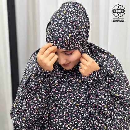 چادرنماز آستین‌دار گل آذین