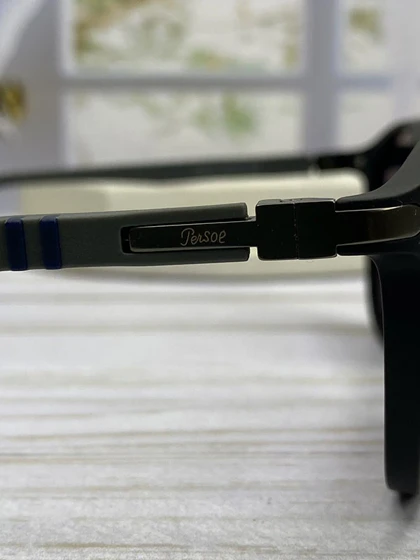 خرید عینک آفتابی پرسول مدل P6812 فریم گرد فریم کائوچو سبک عدسی پلی‌کربنات UV400 پلاریزه