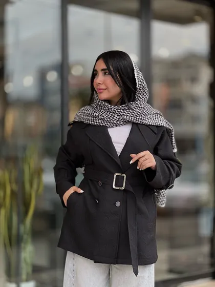 بارانی طرح دار کد 625
