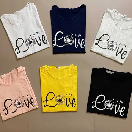 تیشرت رنگی لاو love