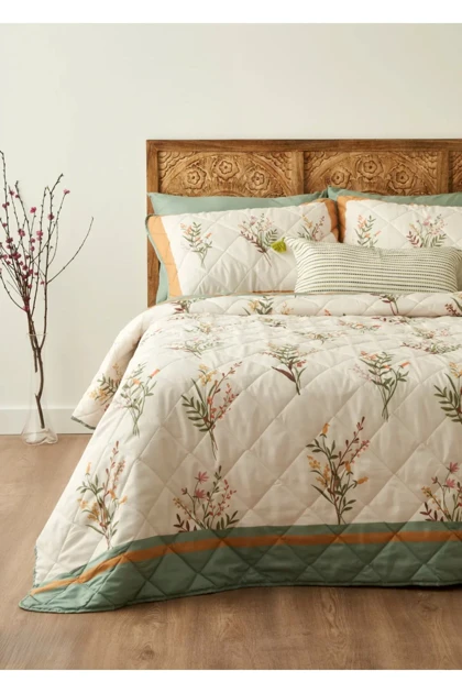 ست روتختی دو نفره Bella Maison مدل Flores پلی‌استر - چندرنگ