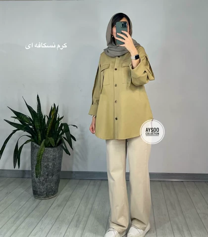 مانتو کتان کاغذی پندار