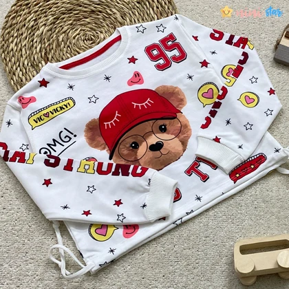 کراپ شلوار دخترانه خرس عینکی 4 تا 8 سال