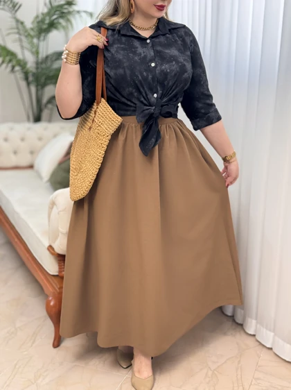 شومیز گره‌ای گازوییلی 3340