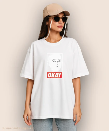 تیشرت لش مردانه و زنانه طرح وان پانچ من شخصیت سایتاما کد 899