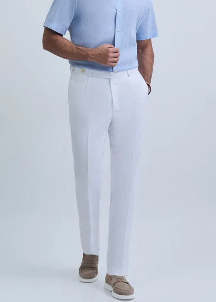 شلوار سگک دار لینن 2512507