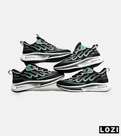 کفش کتانی مردانه مشکی آبی NIKE zoom X