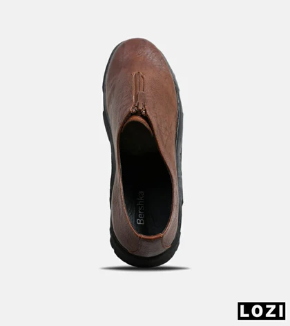 کفش کتانی مردانه قهوه ای BERSHKA مدل 6235