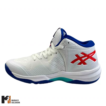 کفش سالنی ساق‌دار مردانه اسیکس سفید سبز