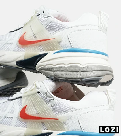 کفش کتانی مردانه و زنانه سفید قرمز Nike cushlon مدل 7309