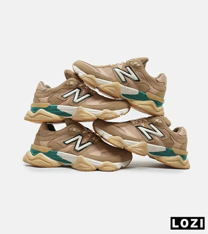 کفش کتانی مردانه قهوه ای سبز NEW BALANCE 9060