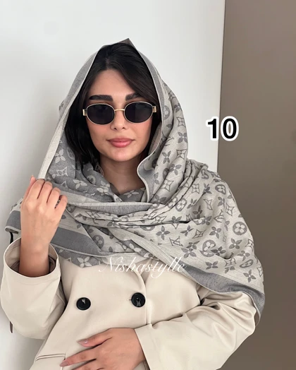 شال کشمیر دو رو ال وی وارداتی