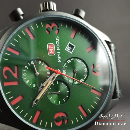 ساعت مچی مردانه اورجینال موتور ژاپن برند مینی فوکوس سه موتور مدل Mf0003G.01 بند چرم
