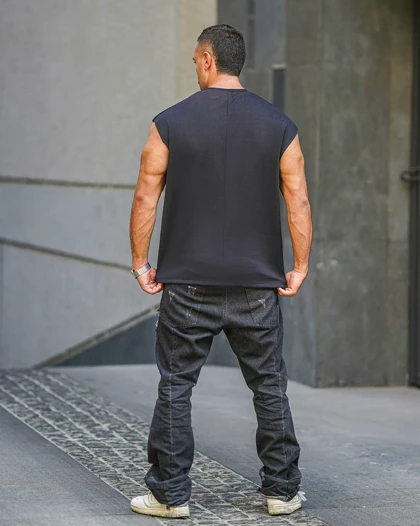 رکابی ورزشی وست NIKE مشکی