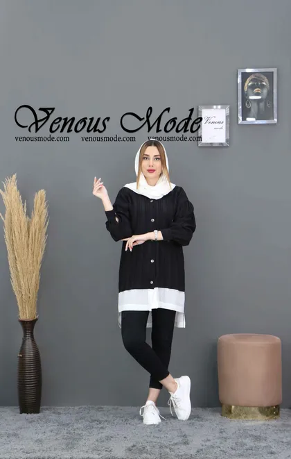 شومیز پیراهنی ترکیبی