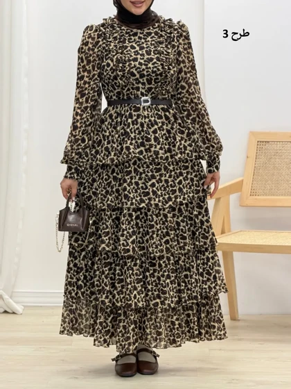 4241-پیراهن طبقه‌ای رز