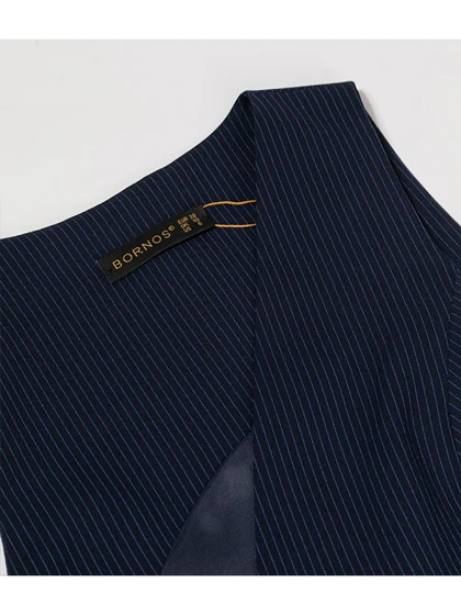 وست زنانه پارچه دیپلمات یقه چپ و راستی آستر دار 70100