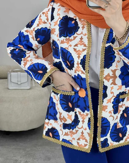کت مزونی نوار دوزی شده(61)کد3429