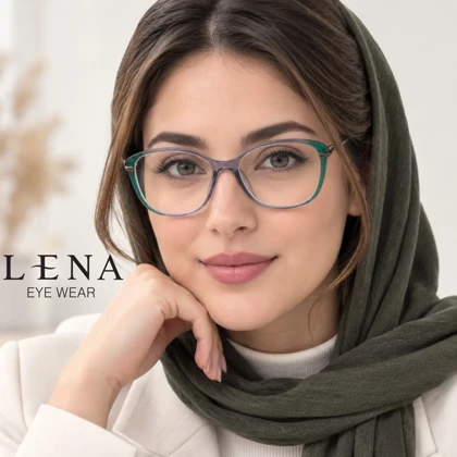 عینک طبی لنا مدل LE939 C02 سبز - طوسی