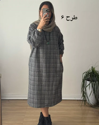 کفتان پشمی چهارخونه دیبا 10