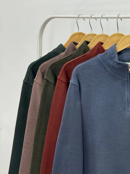 پلیور دورس مردانه جلو زیپ پیمان 1