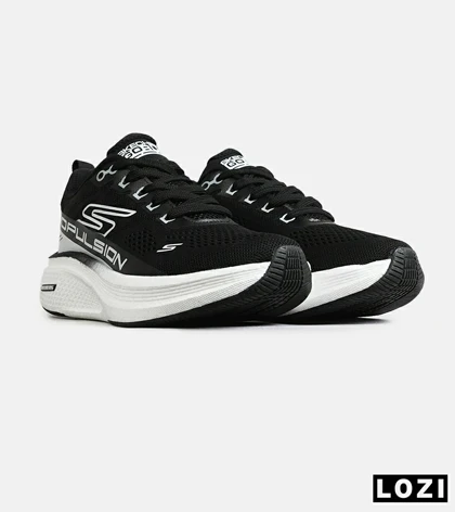 کفش کتانی طبی ورزشی مشکی سفید SKECHERS Propulsion مدل 7859