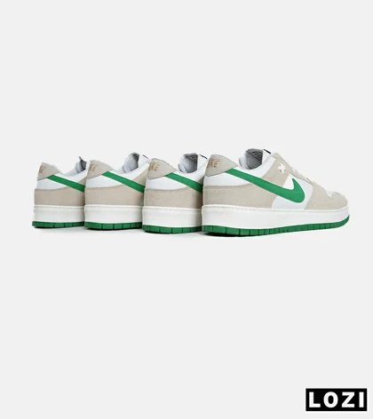 کفش کتانی بزرگ پا سفید طوسی سبز نایک NIKE SB