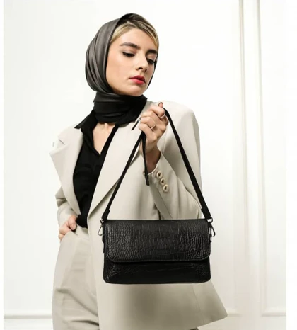 کیف رودوشی تمام چرم طبیعی زنانه مدل a1