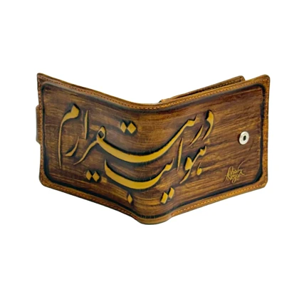 کیف پول چرم طبیعی مدل نگار کد 205085