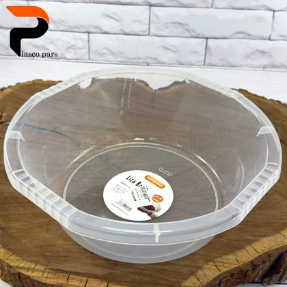 لگن گرد لیزا شفاف 2 گلد